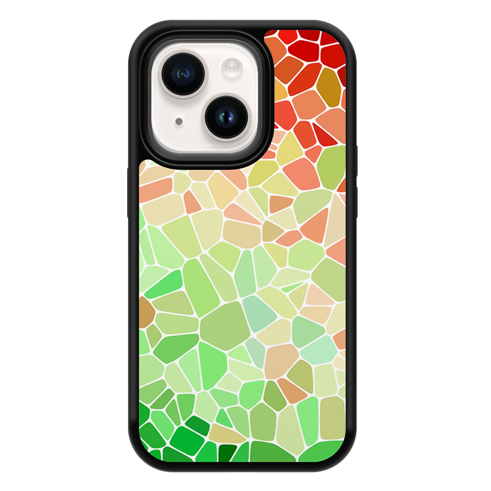 Colorful Pixel Series iPhone Case MagSafe Compatible-Green