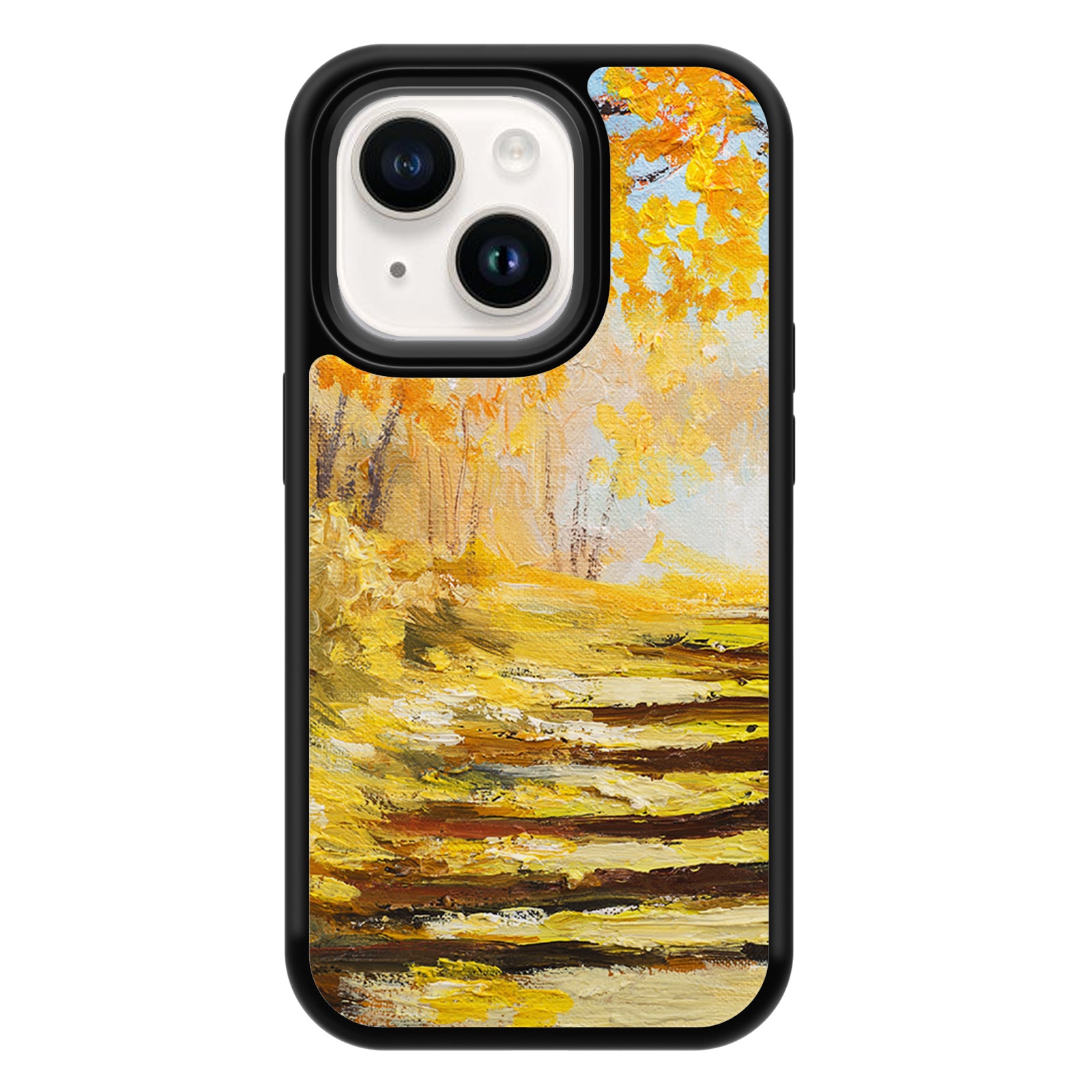 Oil Painting Series iPhone Case MagSafe Compatible-Yellow