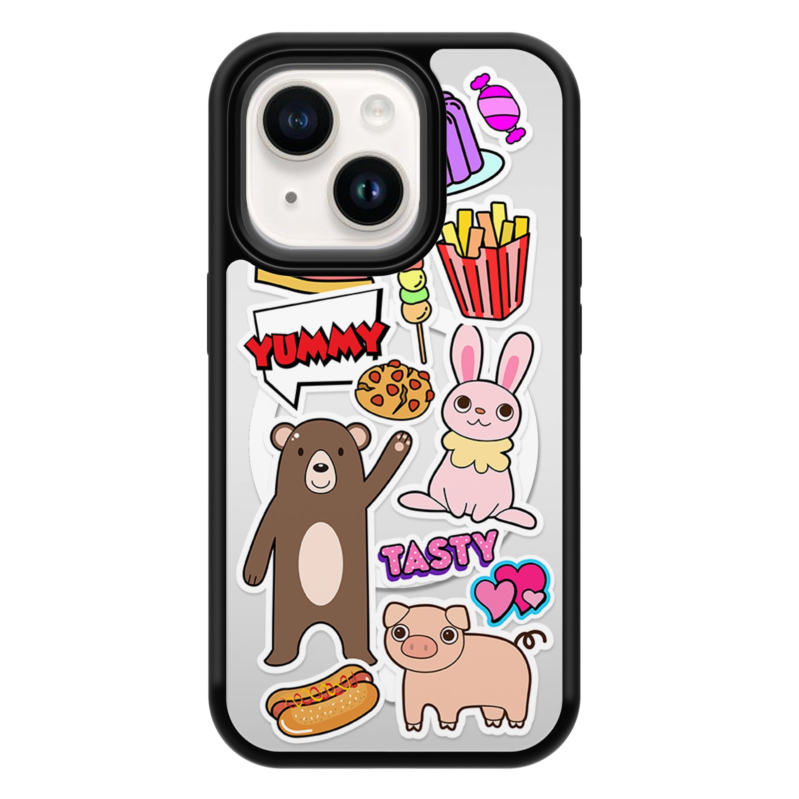 Fun Stickers Series Mirror iPhone Case MagSafe Compatible-C